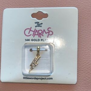 Pave Diamond Lightning Bolt Charm